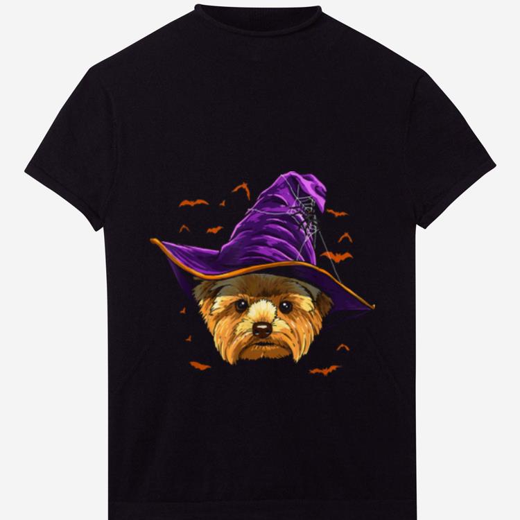 Nice Yorkshire Terrier Witch Funny Halloween Gifts Dog Lover shirt