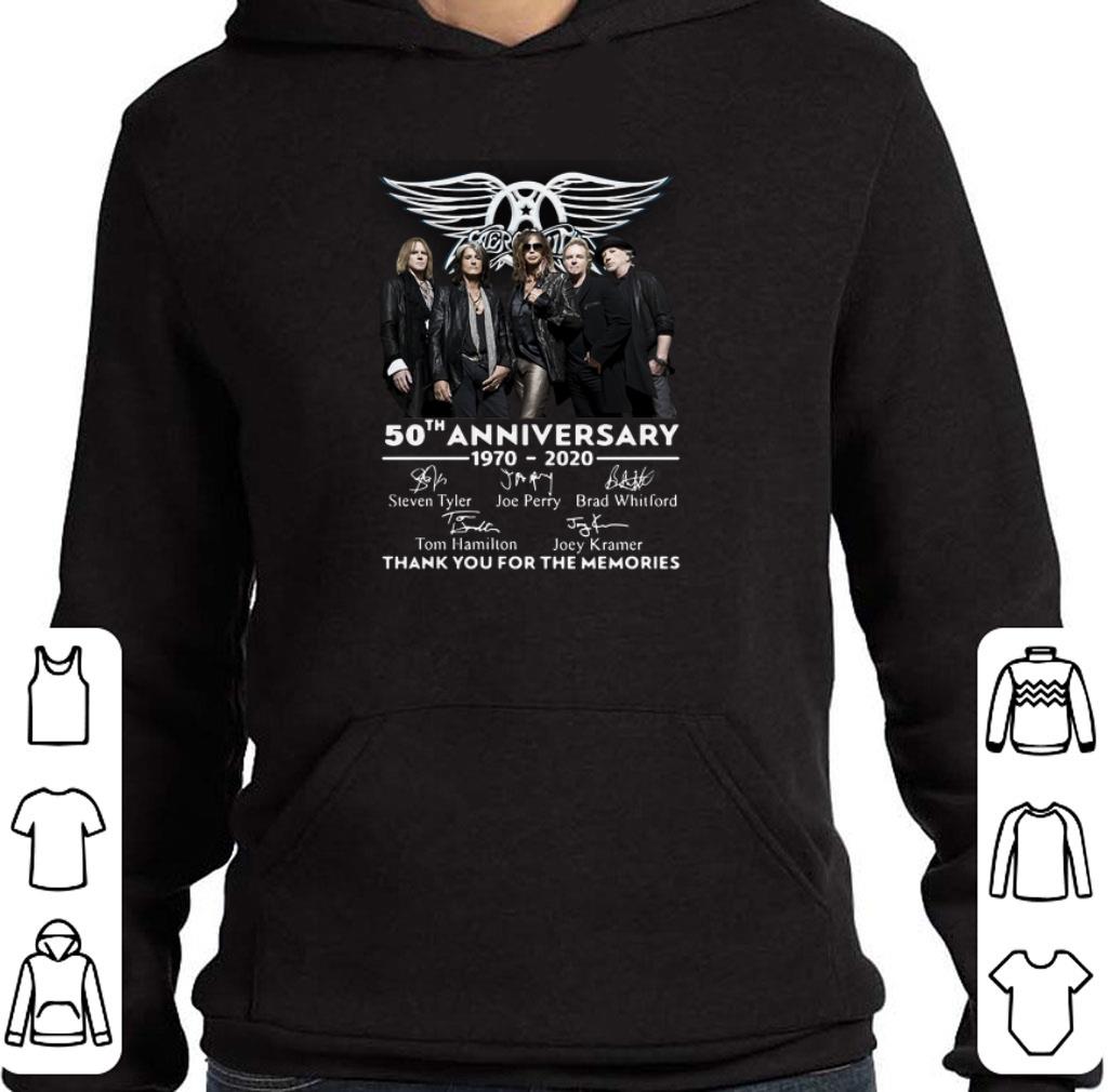 Official Aerosmith 50th anniversary 1970-2020 thank you for the memories shirt