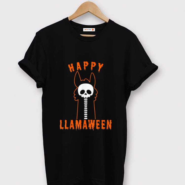 Official Halloween Llama Funny Happy Llamaween shirt