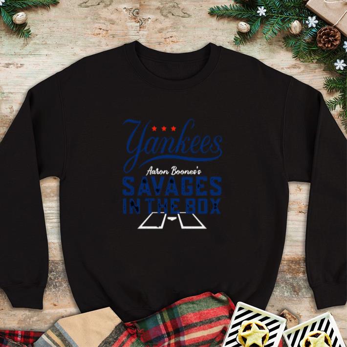 Official New York Yankees Aaron Boone savages in the box shirt