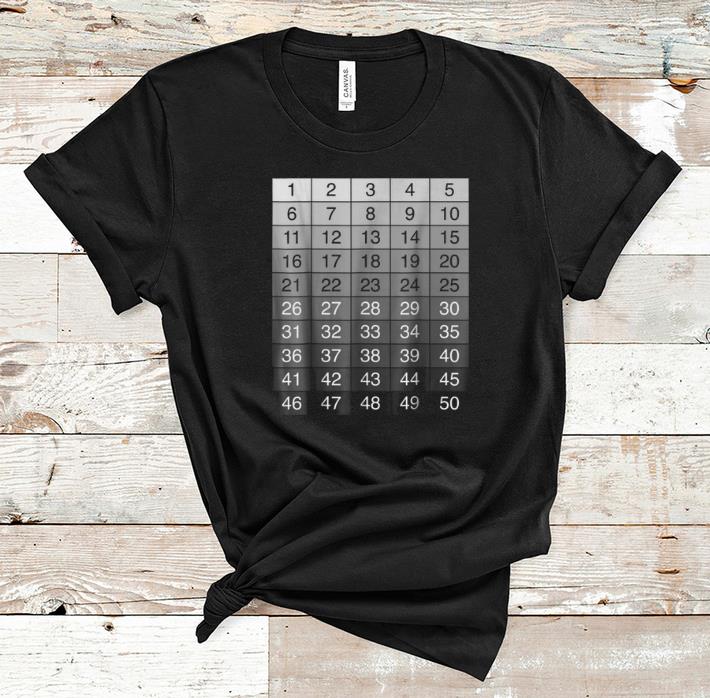 Original 50 Gray Boxes Halloween Costume Grey Shades Numbered shirt