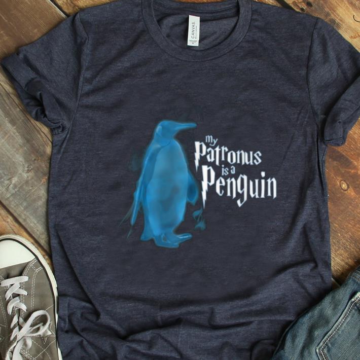 Original My Patronus Is A Penguin Halloween Costume Wizard shirt