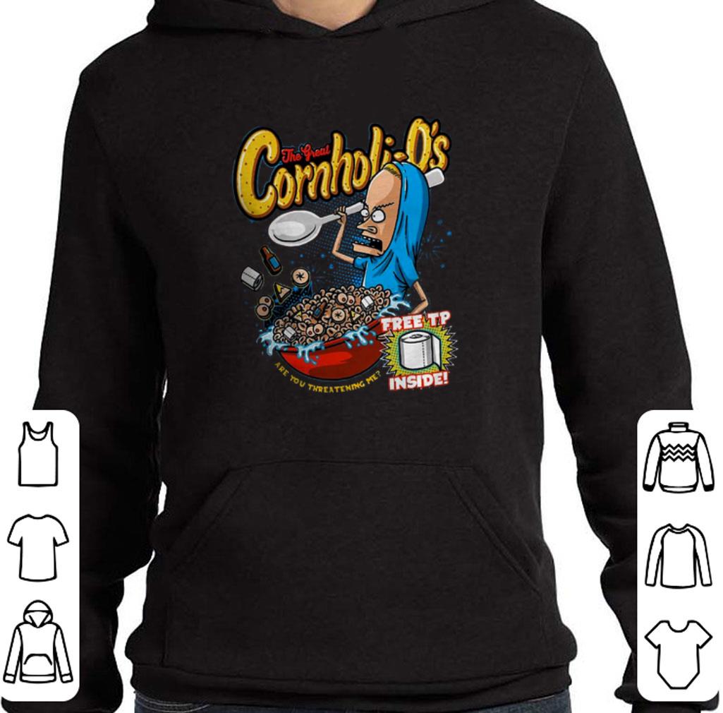 Premium The Great Cornholio are you threatening me shirt