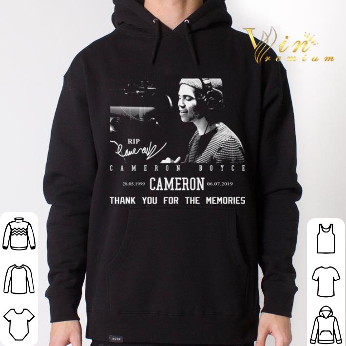 Pretty Rip Cameron Boyce 1999-2019 signature thank you for the memories shirt