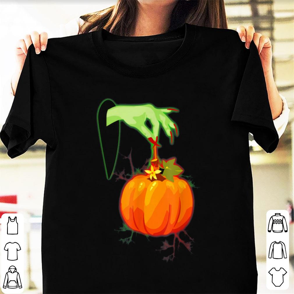 Top Halloween Witch - Witch's Hand Pumpkin Halloween shirt