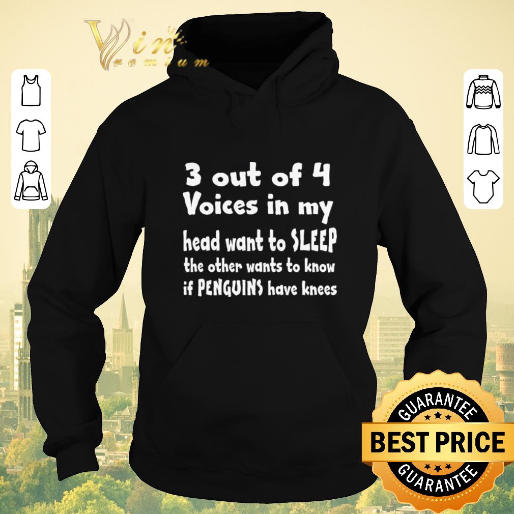 Awesome 3 out of 4 voice in my head want to sleep shirt sweater