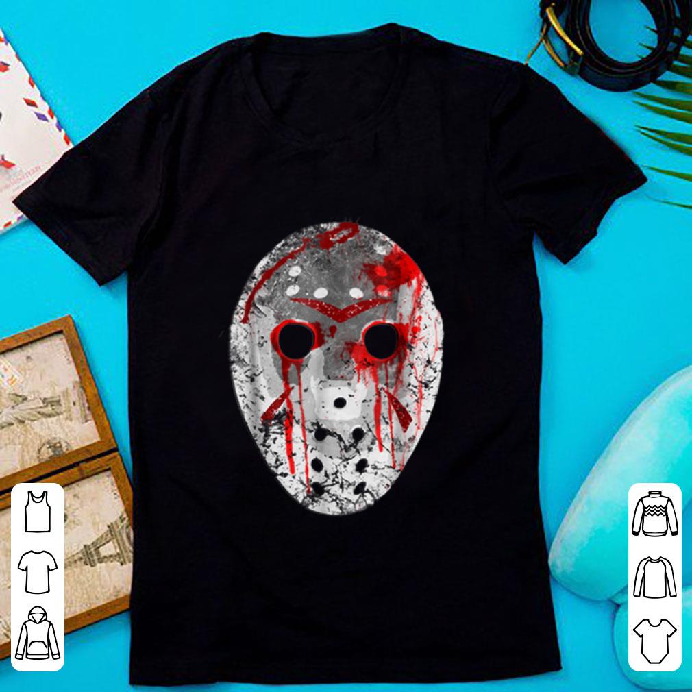 Awesome Friday 13TH Jason Bloody Mask Halloween shirt