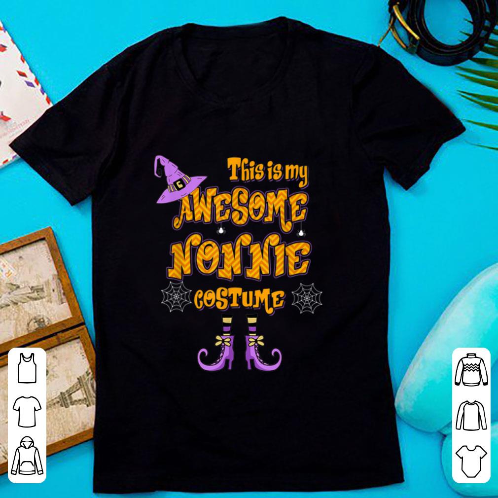 Awesome Halloween This Is My Awesome Nonnie Costume shirt