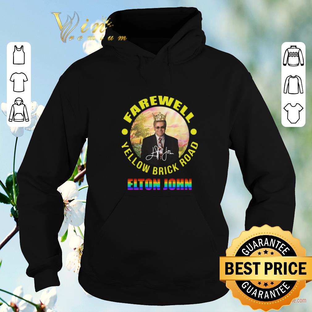 Awesome LGBT Elton John Farewell Yellow Brick Road signature shirt sweater