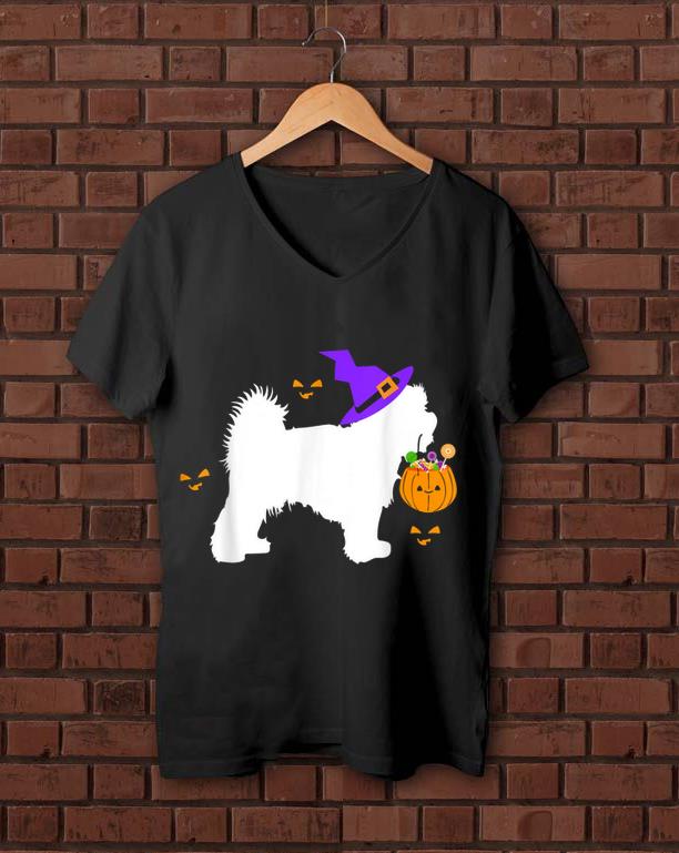 Beautiful Maltese Halloween Costume Outfit Pumpkin Dog Cute Pet shirt