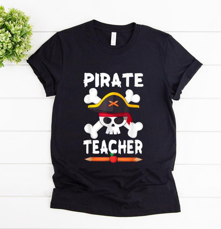 Beautiful Pirate Teacher Halloween Funny Skull Adults Gifts shirt