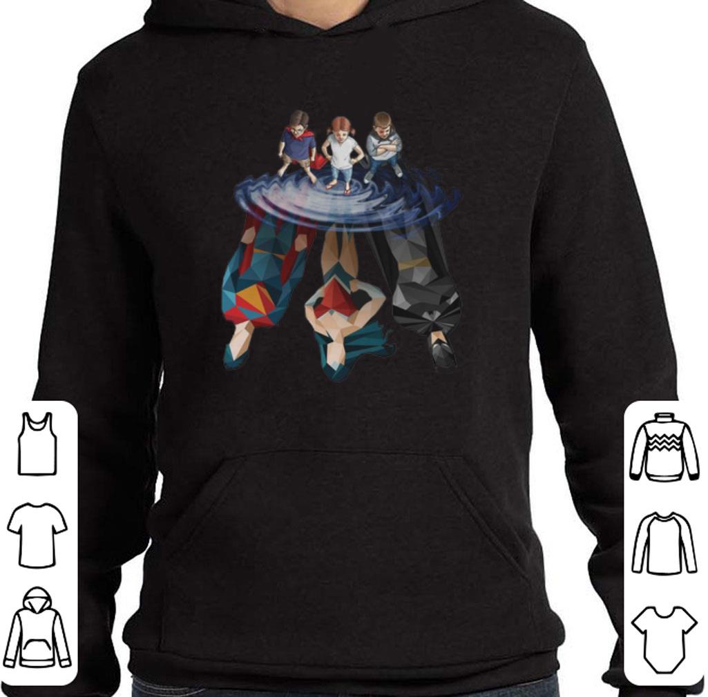 Funny DC Characters reflection mirror water shirt