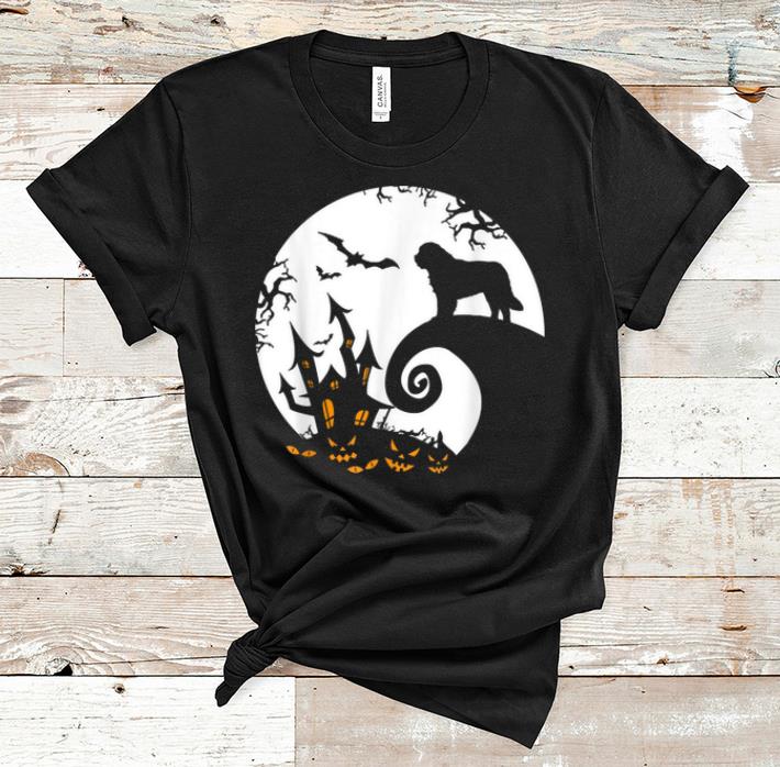Funny Saint Bernard And Moon Halloween Costume shirt