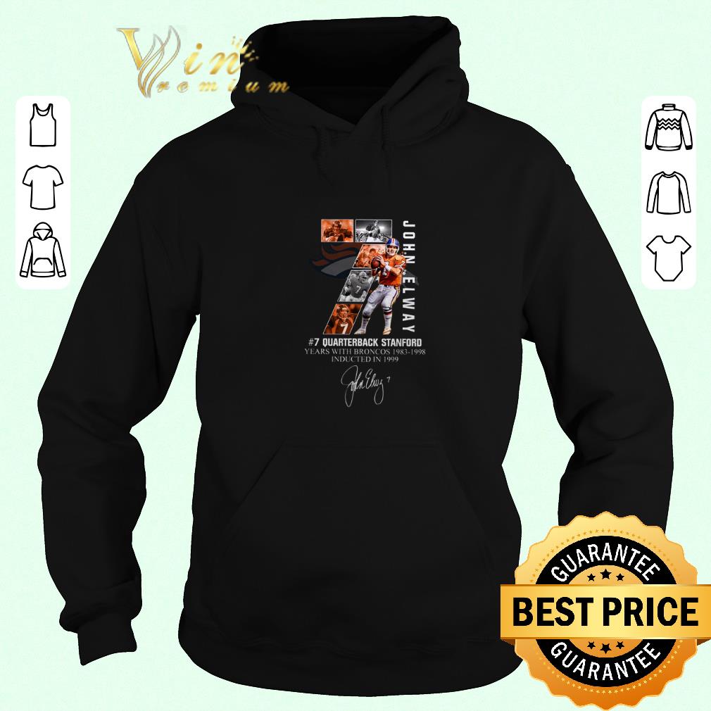Hot 7 John Elway Quarterback Stanford years with Broncos 1983-1998-Recovered shirt sweater