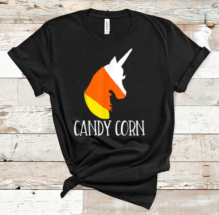 Hot Unicorn Candy Corn Halloween Cute Kids School Teacher shirt