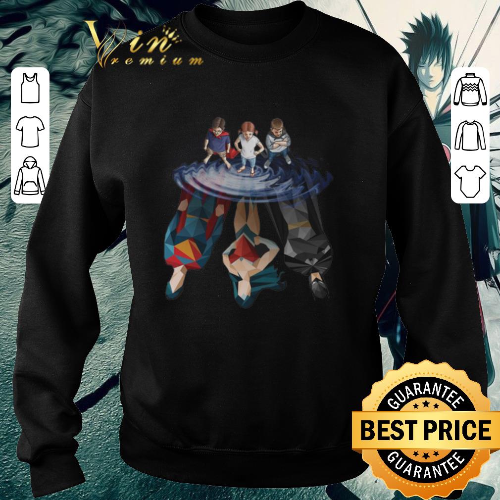 Nice DC Characters reflection mirror water shirt