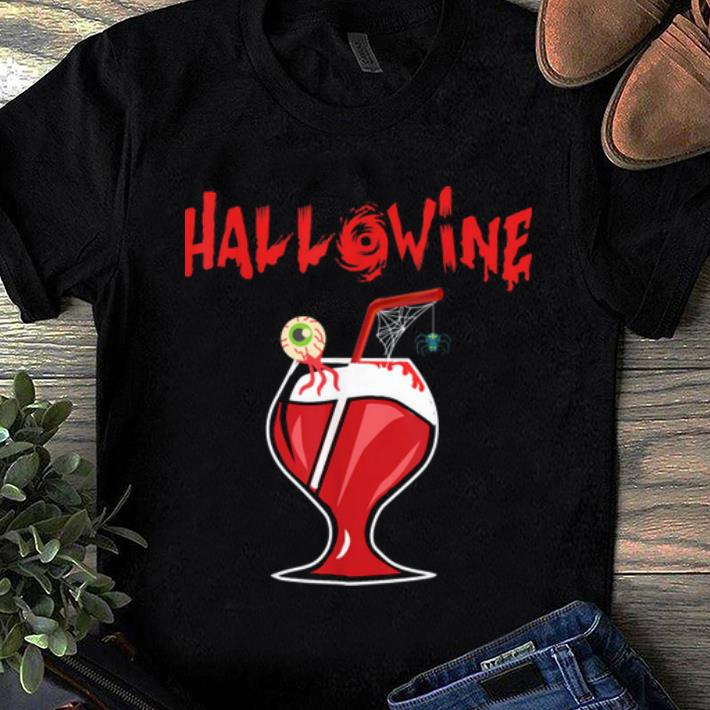 Nice Funny The Hallowine Loves Halloween Costume Gift shirt