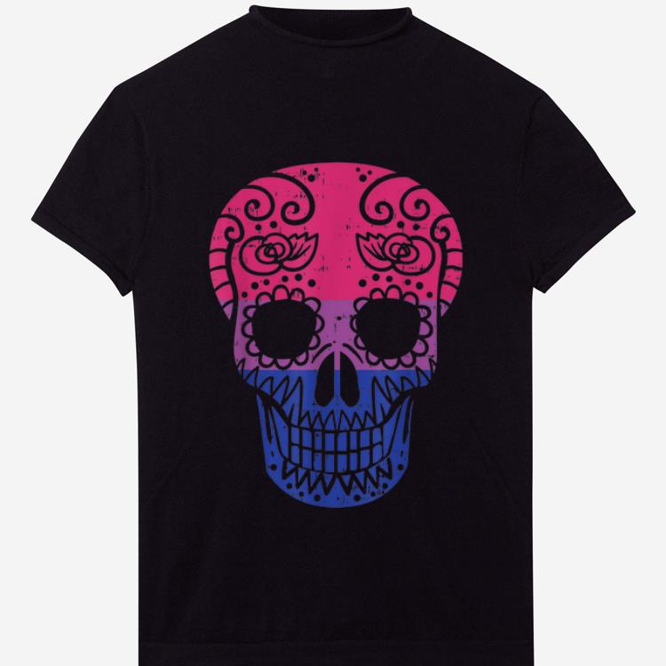 Nice Sugar Skull LGBT Bisexual Pride Calavera Gay Halloween Gift shirt