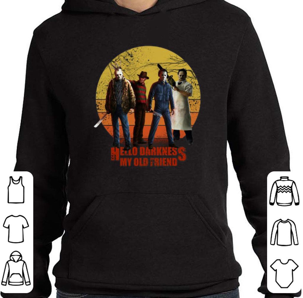 Official Horror film characters hello darkness my old friend shirt 6 Official Horror film characters hello darkness my old friend shirt