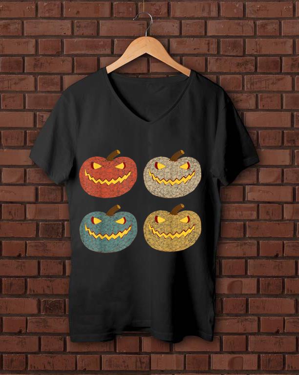 Original Four Glowing Pumpkins Halloween Jack O' Lantern shirt