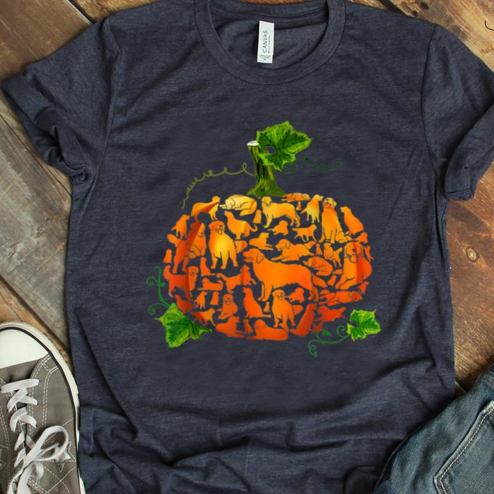 Original Pumpkin golden retriever Halloween Costume Gift Men Women shirt