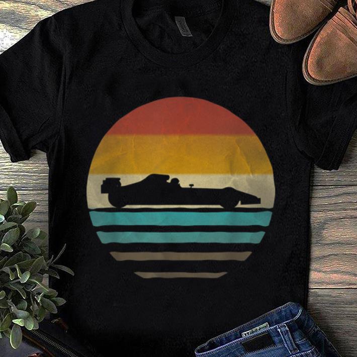Premium Formula Racing Retro 70s Vintage Silhouette Distressed shirt