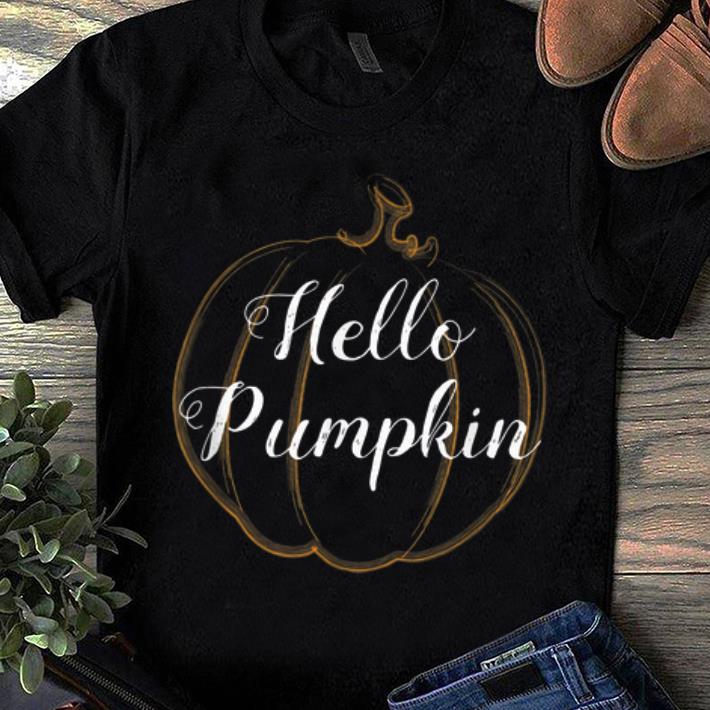 Premium Funny Hello Pumpkin Halloween Fall For Women Men Kids shirt