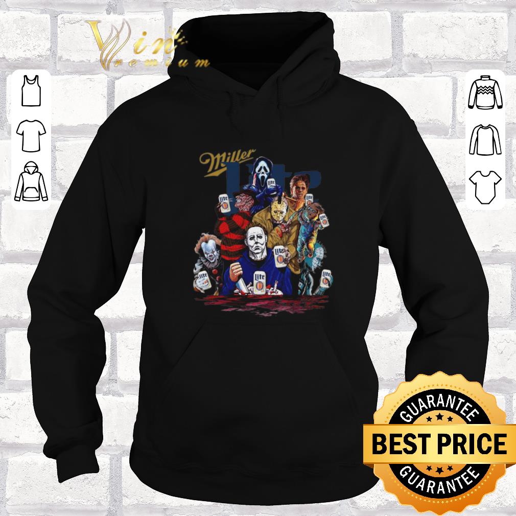 Pretty Miller Lite Horror film characters shirt sweater