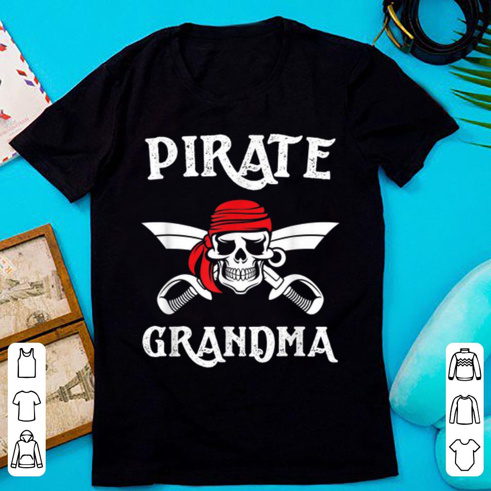 Pretty Pirate Grandma Funny Halloween Skull Adult Gift shirt