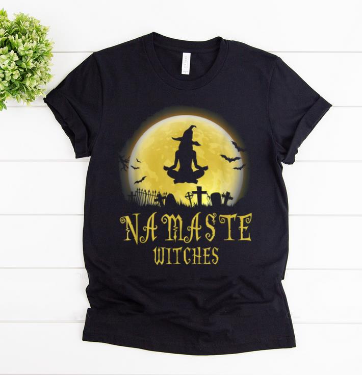 Pretty Yoga And Namaste Witches Funny Halloween Great cute shirt