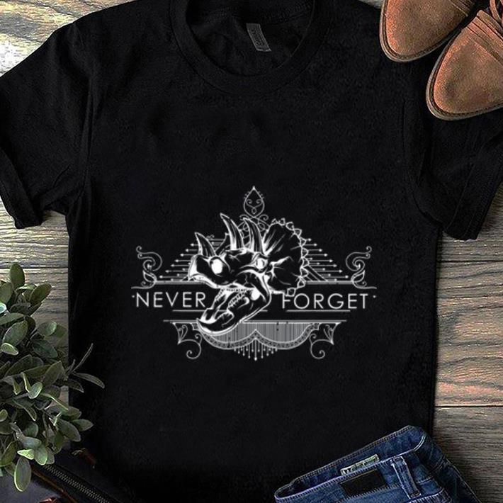 Top Triceratops Never Forget Costume Cool Easy Halloween Gift shirt