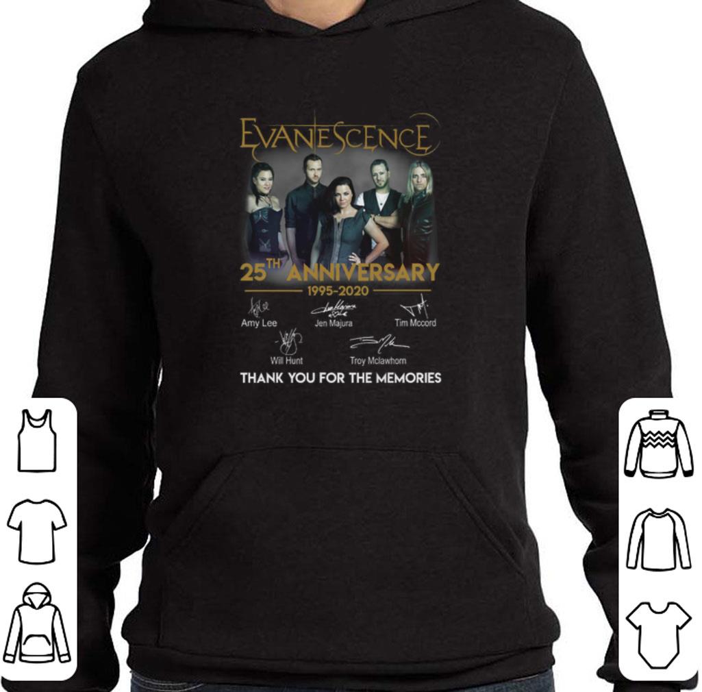 Awesome Evanescence 25th anniversary 1995-2020 signatures shirt