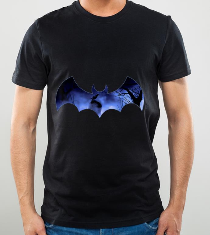 Awesome Halloween Bat Trick or Treat Costume Graveyard Raven shirt