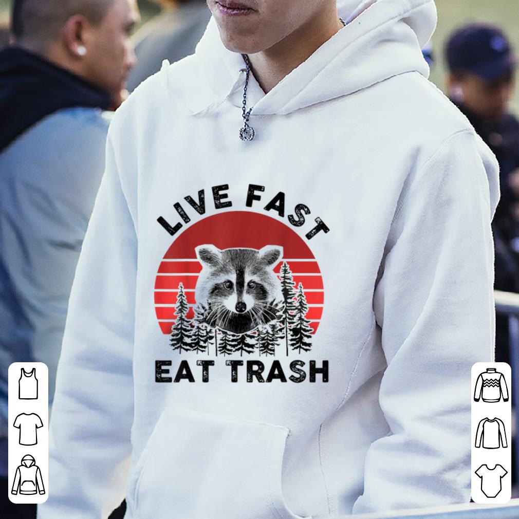 Awesome Live Fast Eat Trash Funny Halloween Gift shirt