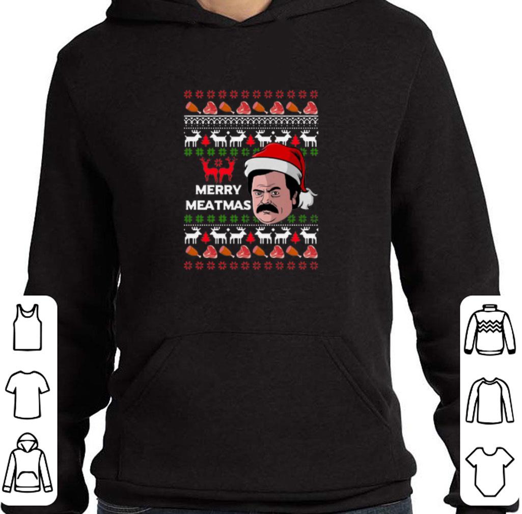 Funny Swanson Merry Meatmas ugly Christmas shirt