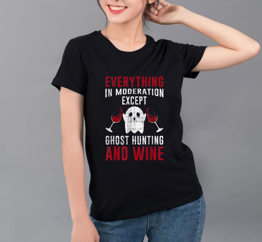Hot Ghost Hunting Halloween Hunter Love Wine Adventures Costume shirt