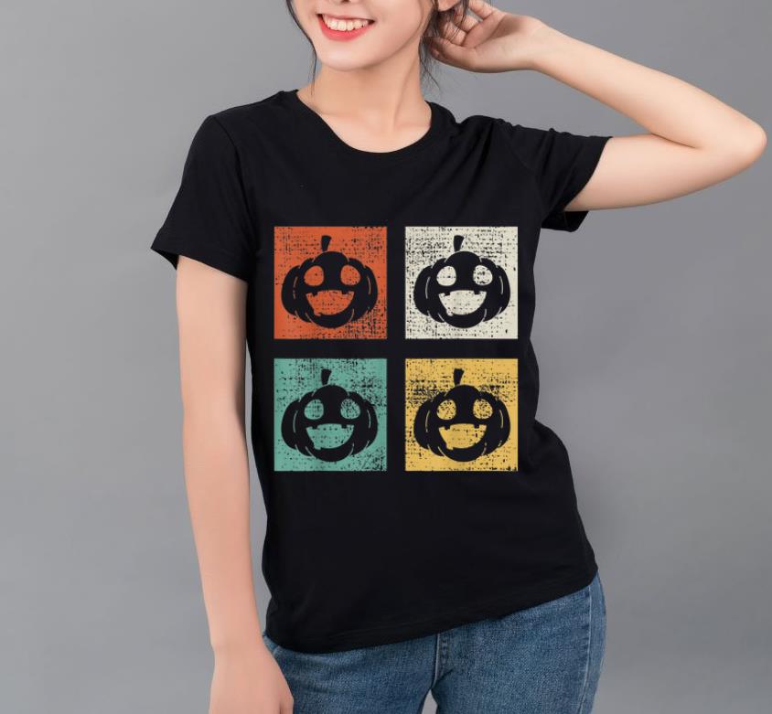 Hot Halloween Retro Vintage Pumpkin Funny shirt