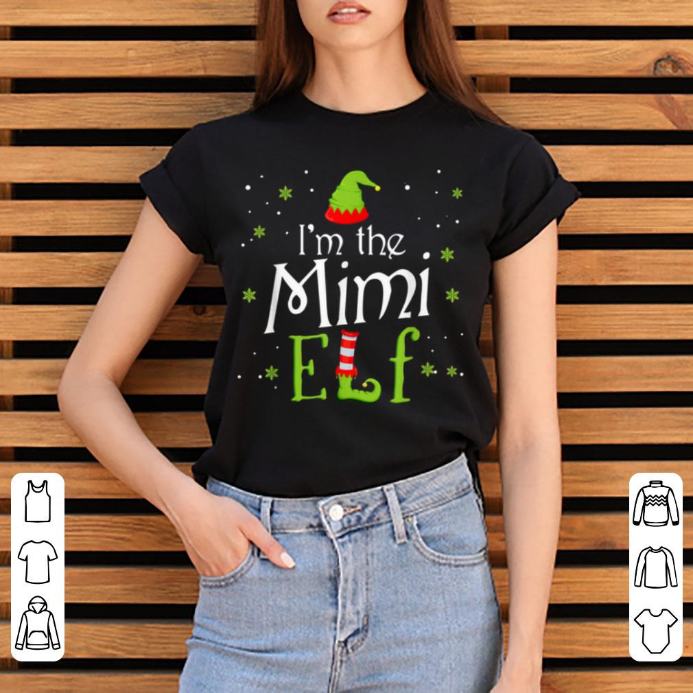 Hot I'm The Mimi Elf Group Matching Family Xmas Grandma Gift shirt