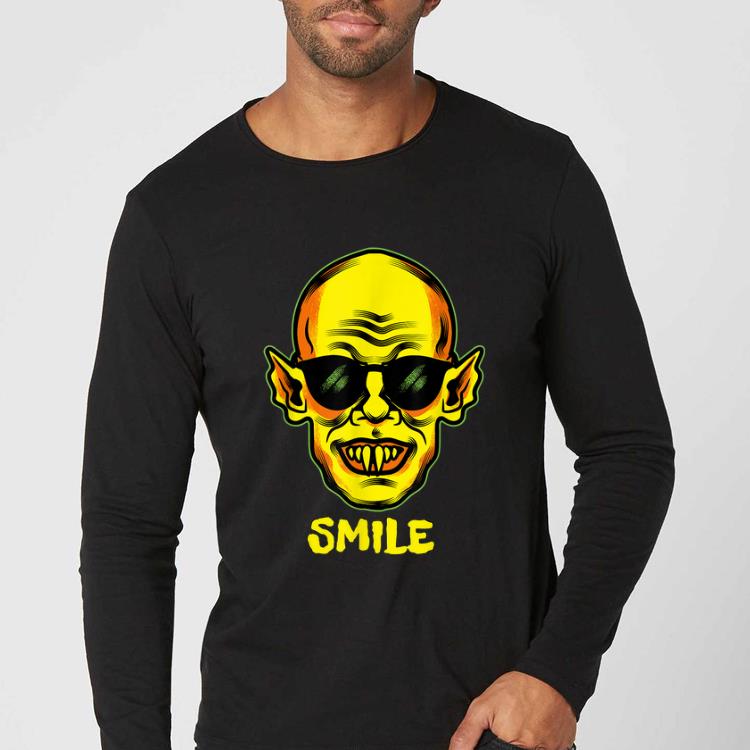 Nice I'm Fine You Smile Zombie Halloween Vampire Graphic shirt