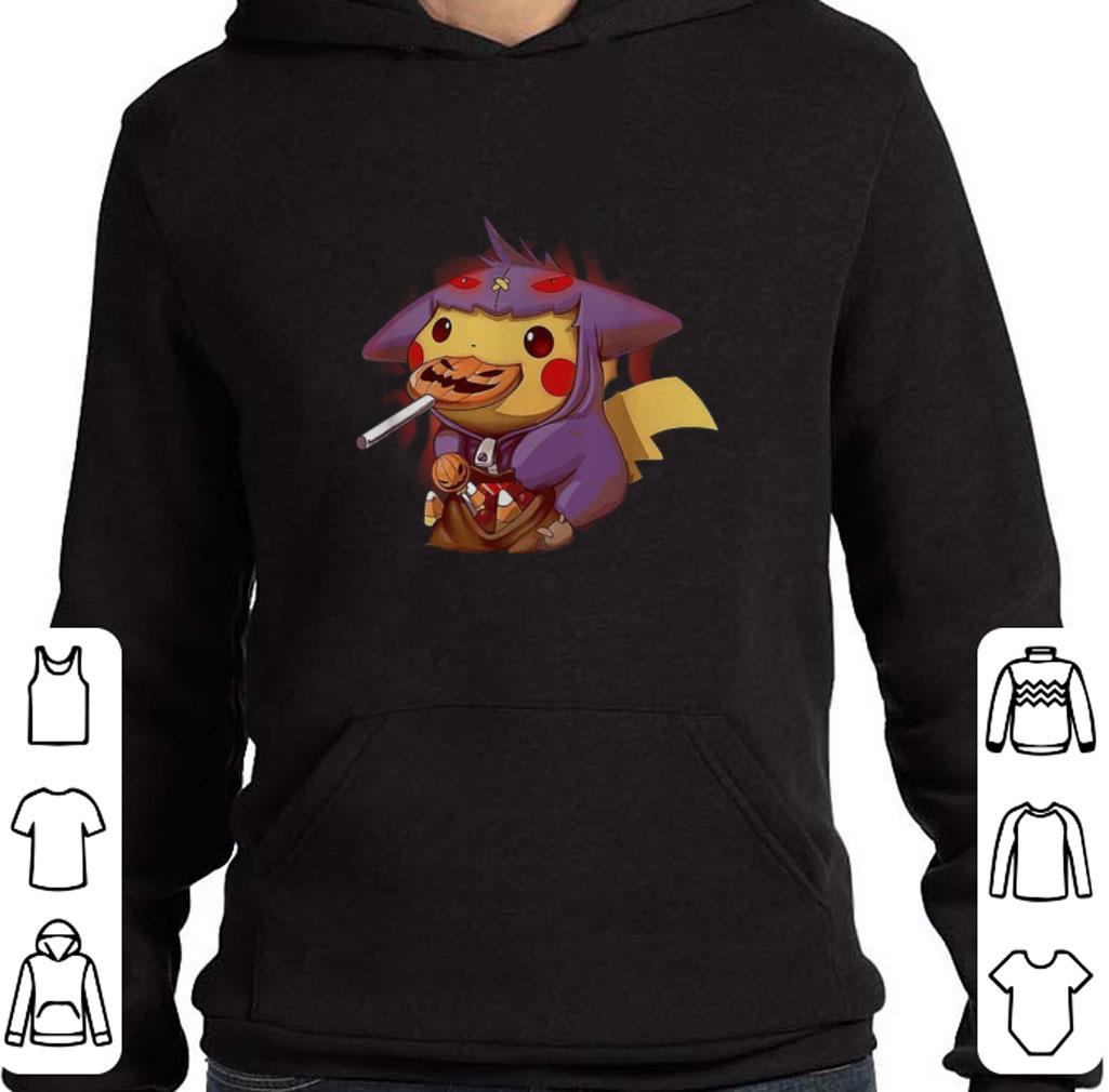 Nice Pikachu in Gengar Pokemon shirt