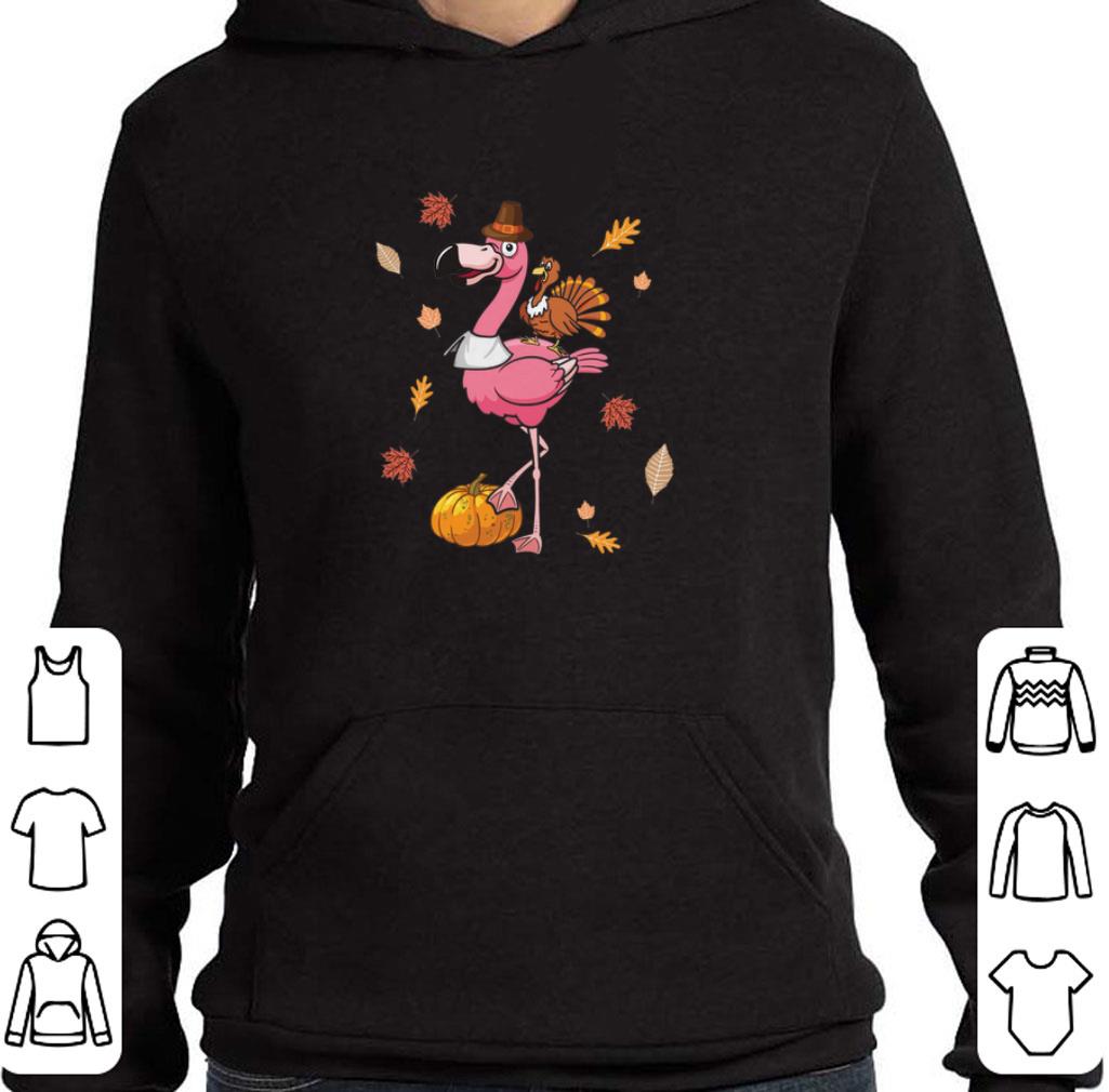 Official Flamingo and chicken Turkey pumpkin Thanksgiving day shirt