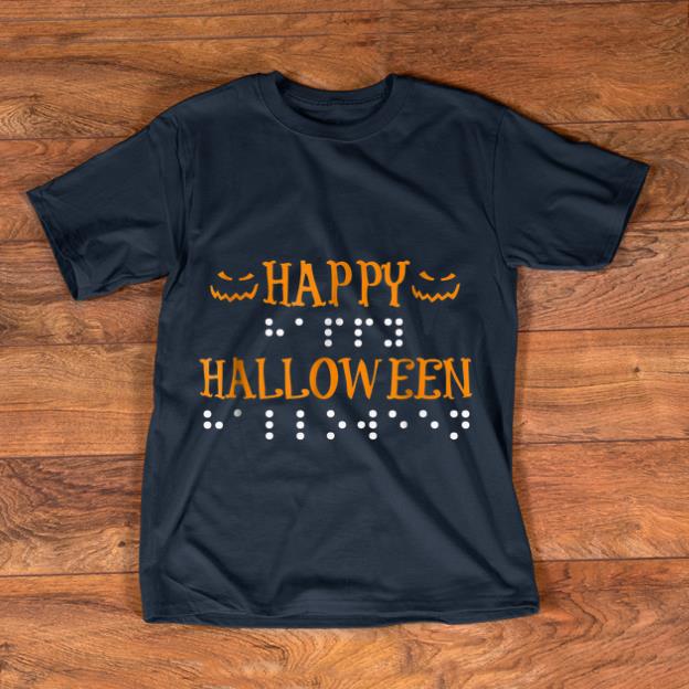 Official Happy Halloween Braille Dots shirt