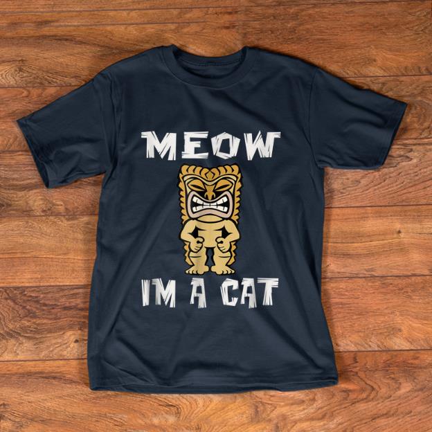 Official Hawaiian Tiki Luau Party Cat Lover Halloween shirt