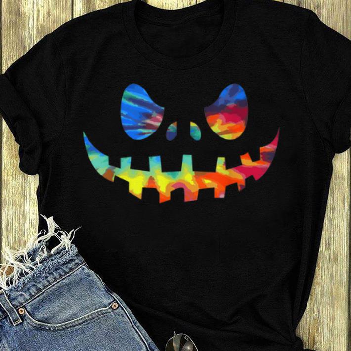 Official Tie Dye Funny JackOLantern Halloween shirt