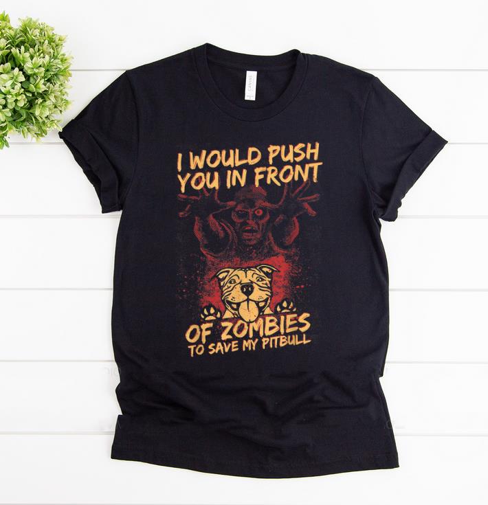 Original Halloween Zombies Save My Pitbull Dog For Men, Women & Kids shirt