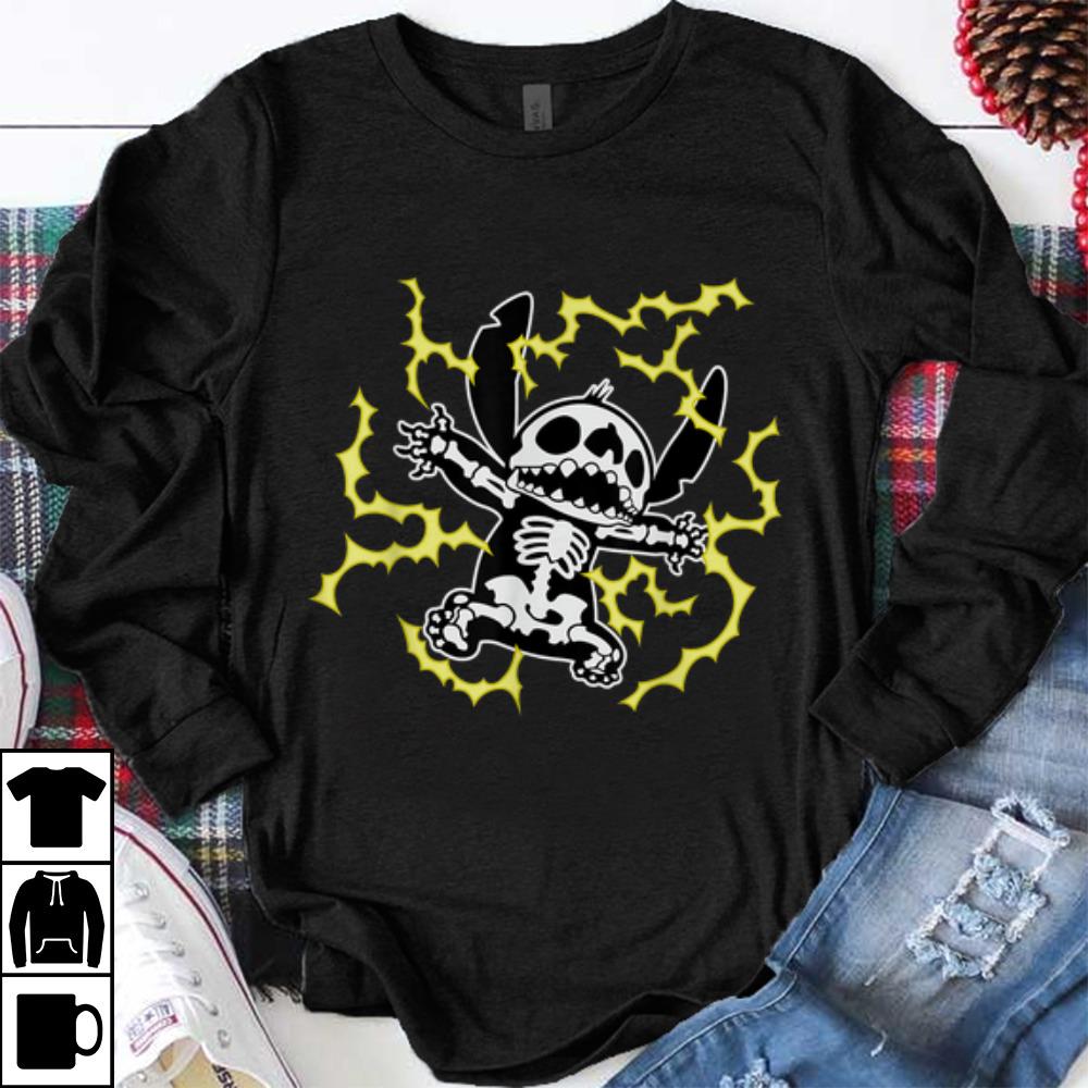 Premium Disney Stitch Skeleton Halloween shirt