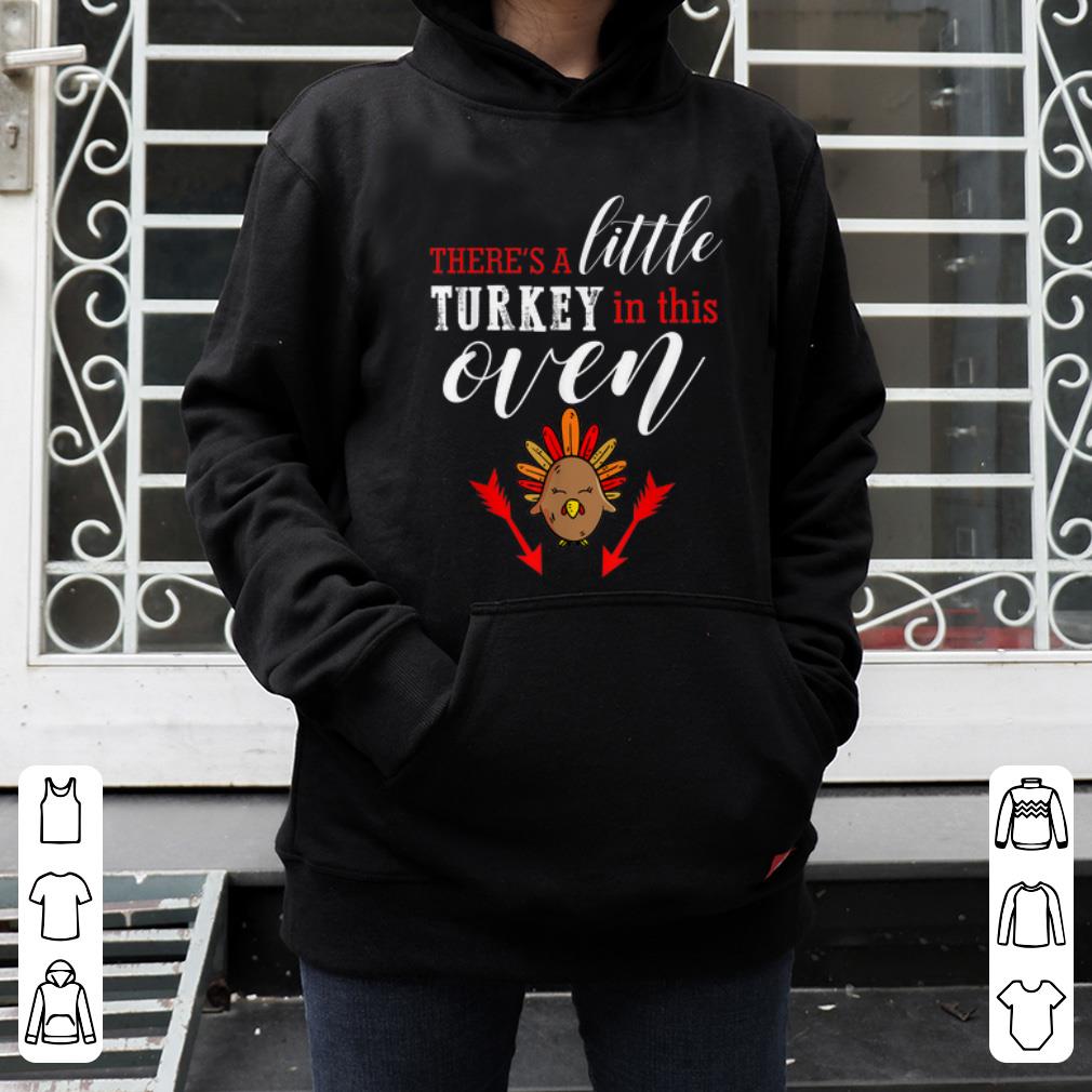 Premium Little Turkey oven Pregnancy Thanksgiving gift for women shirt