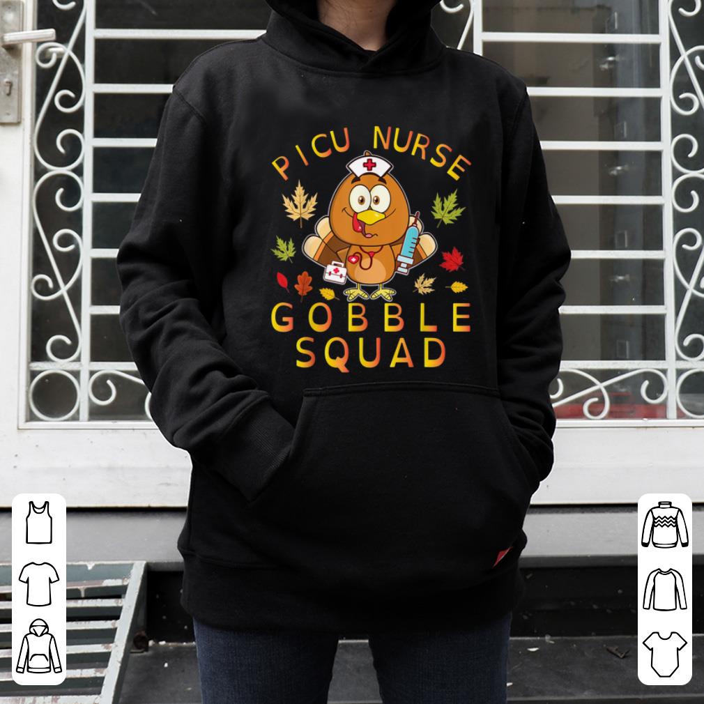 Premium Picu Nurse Turkey Nurse Gobble Squad Thanksgiving Day shirt
