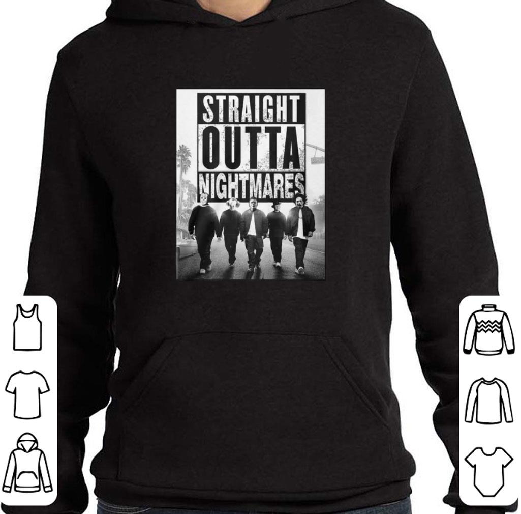 Premium Straight Outta Nightmares horror movie characters shirt