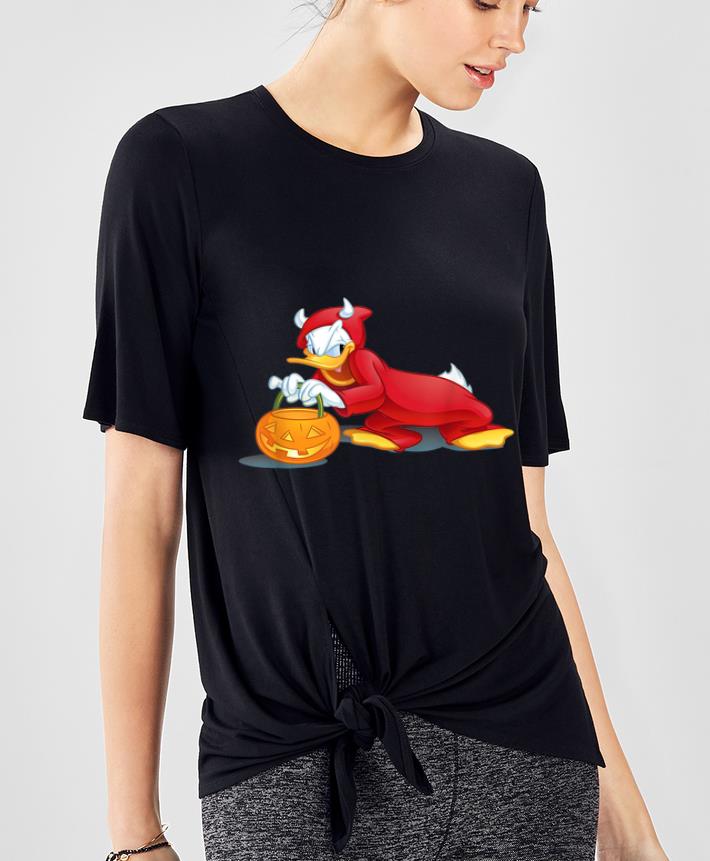 Pretty Disney Halloween Donald Duck Devil shirt